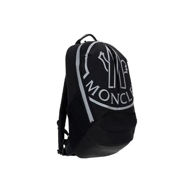 Moncler Cow Leather Backpack Men's Black-1