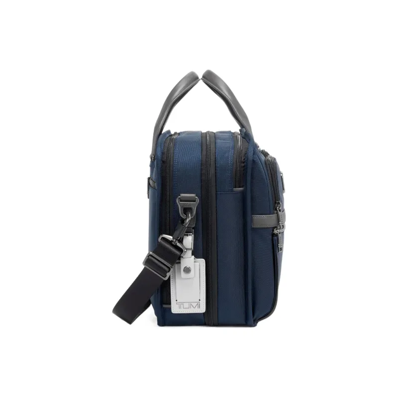 TUMI Laptop Bag Handbag Shoulder Bag Crossbody Bag Men's Marine Blue & Gray-3