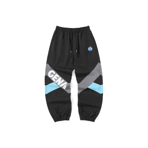 GENANX Knitted Sweatpants Men Black