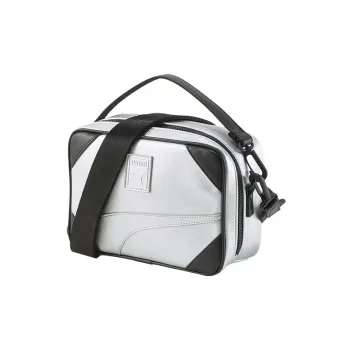 PUMA Polyurethane Handbag Shoulder Bag Crossbody Bag Mini Men's Metallic Silver