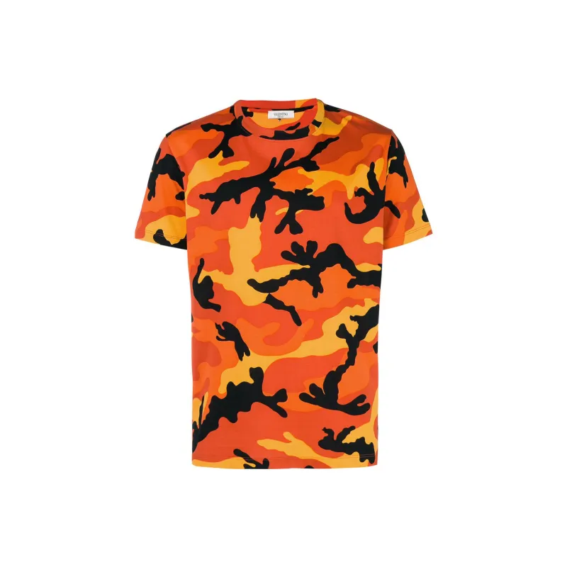 Valentino T-Shirts Men Orange Yellow-0