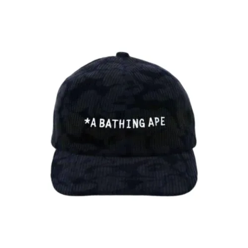 A BATHING APE Solid Camo Corduroy Panel Cap