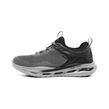 Skechers Arch Fit Series Cushioning Lightweight Low Top Casual Running Shoes Men's Gray Black