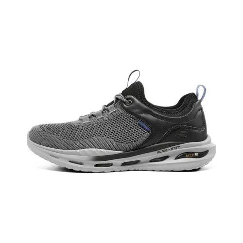 Skechers Arch Fit Series Cushioning Lightweight Low Top Casual Running Shoes Men's Gray Black