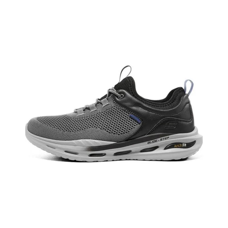 Skechers Arch Fit Series Cushioning Lightweight Low Top Casual Running Shoes Men's Gray Black-0