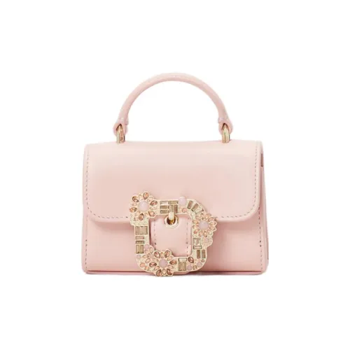 Kate Spade Cow Leather Shoulder Bag Crossbody Bag Handbag Mini Women's Coral Pink
