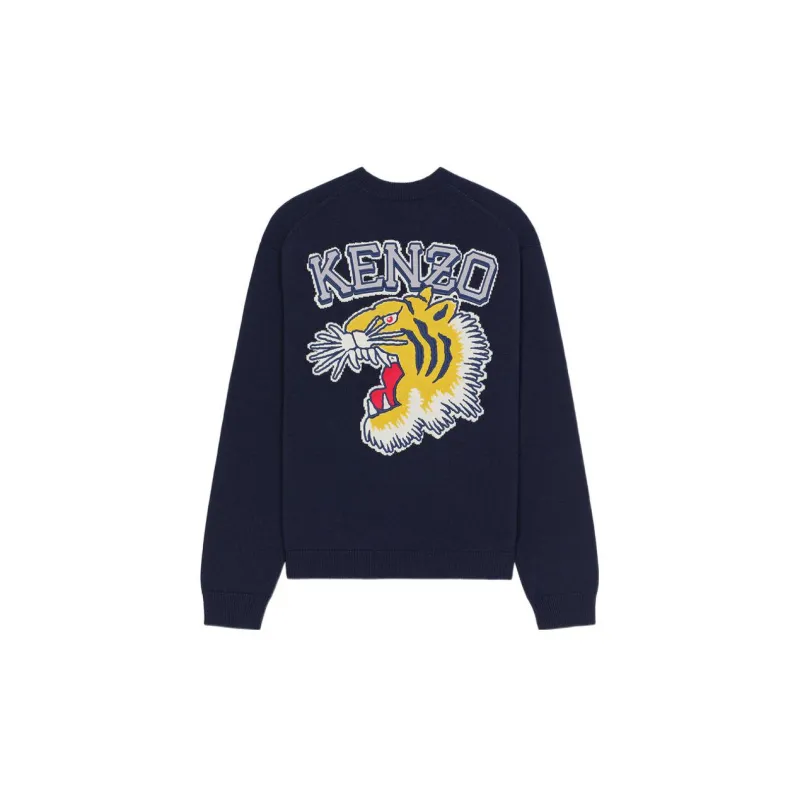 KENZO Varsity Logo Knitted Jumper-1