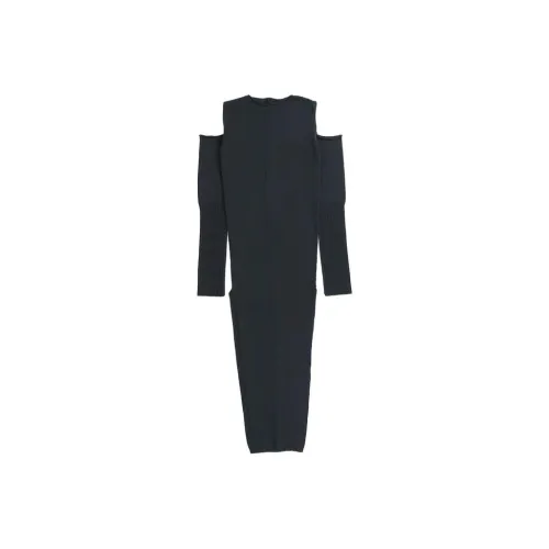 RICK OWENS Long-Sleeved Dresses Women's Black