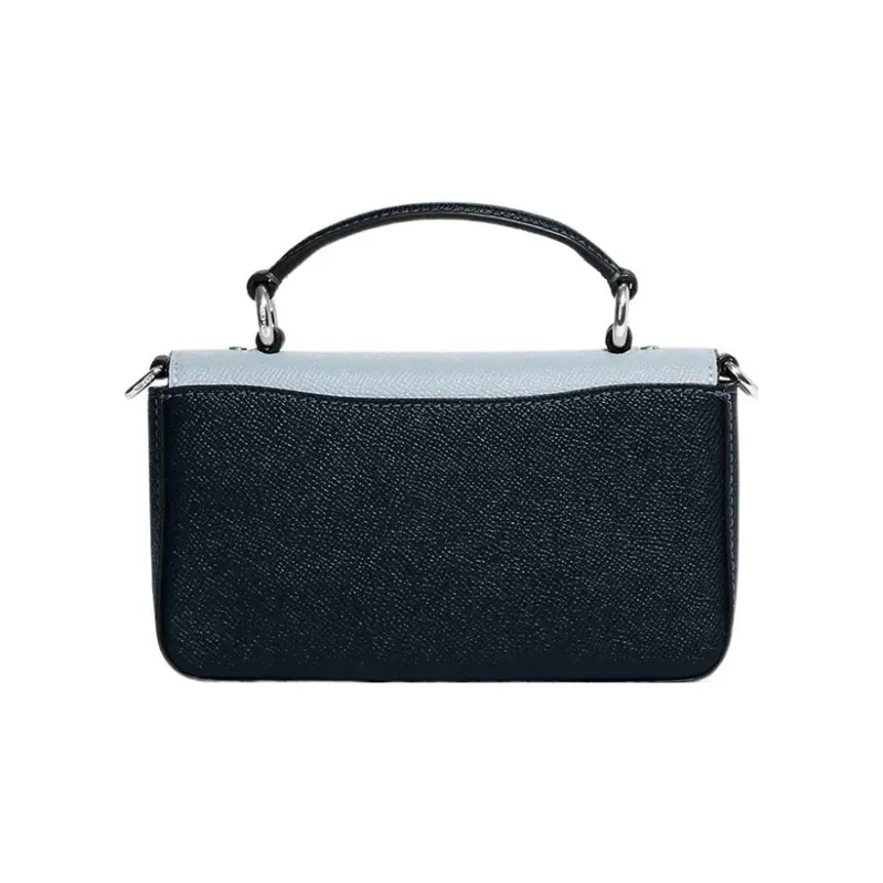 COACH Split Cow Leather Handbag, Shoulder Bag, Crossbody Bag Mini Women's Blue & Black-2