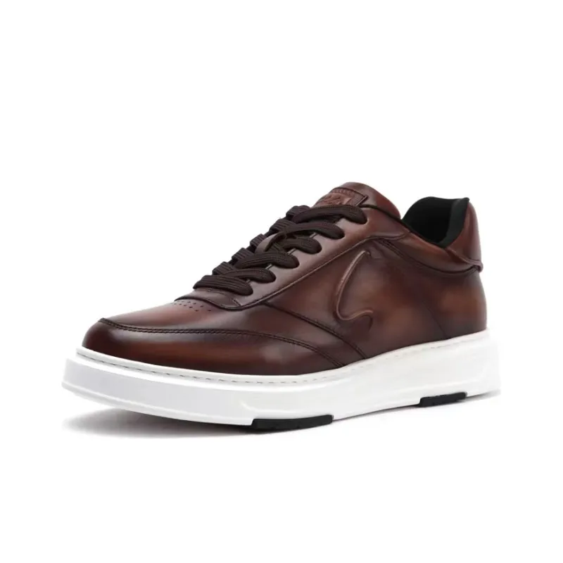 Satchi Stylish Skateboarding Shoes Men's Brown-1