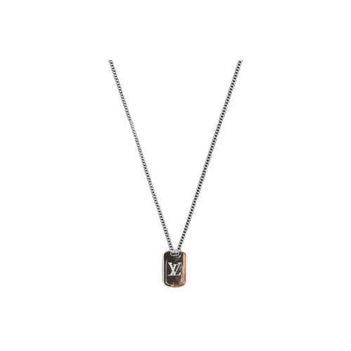 LOUIS VUITTON Necklaces Men Silver