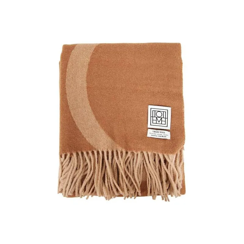 TOTEME Monogram Intarsia Fringed Edge Scarf-2
