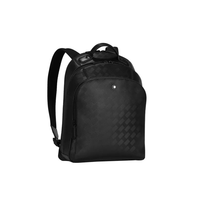 MONTBLANC Full Grain Cow Leather Backpack Medium Size Unisex Black-2