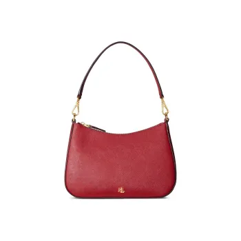 Polo Ralph Lauren Cow Leather Portable Crossbody Bag Shoulder Bag Women's Red