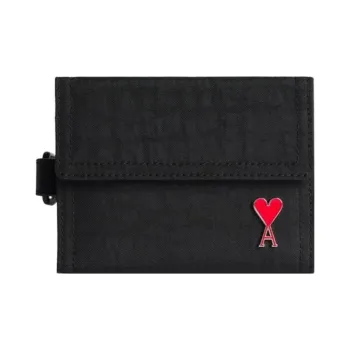 AMIPARIS Nylon Coin Purse Wallet Men's Black
