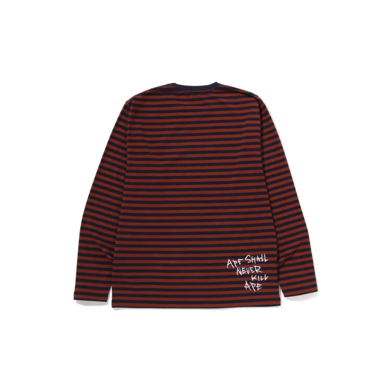 A BATHING APE Discharge College Hoop L/S Tee-3