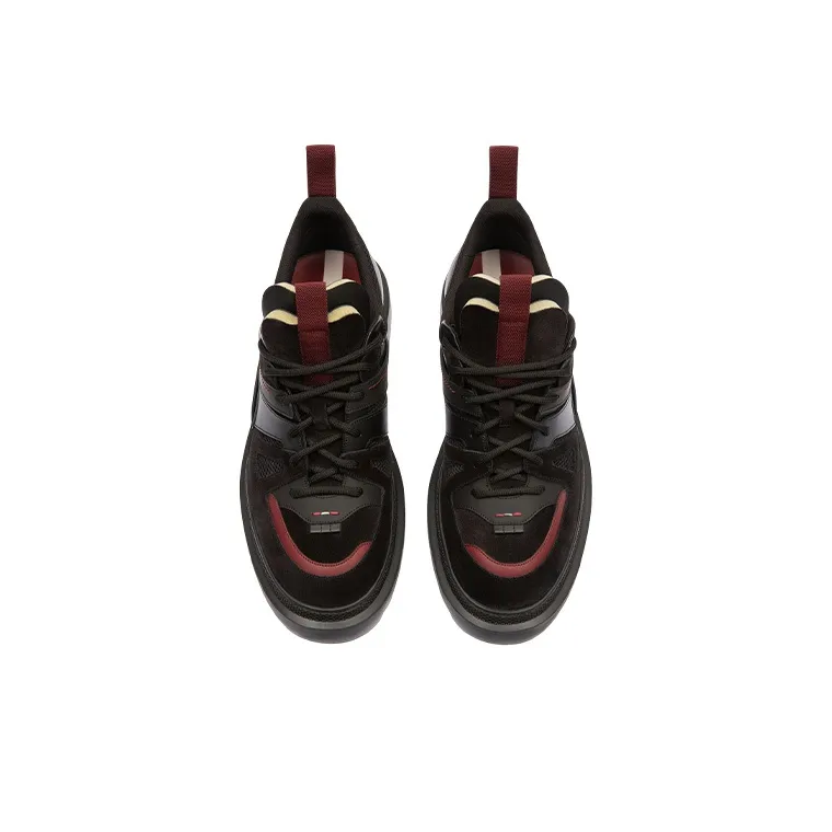 BALLY Vailont Low Top Sports Casual Shoes Men's Black-2