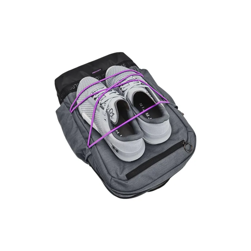 Under Armour Polyester Backpack Regular Unisex Black Purple-2