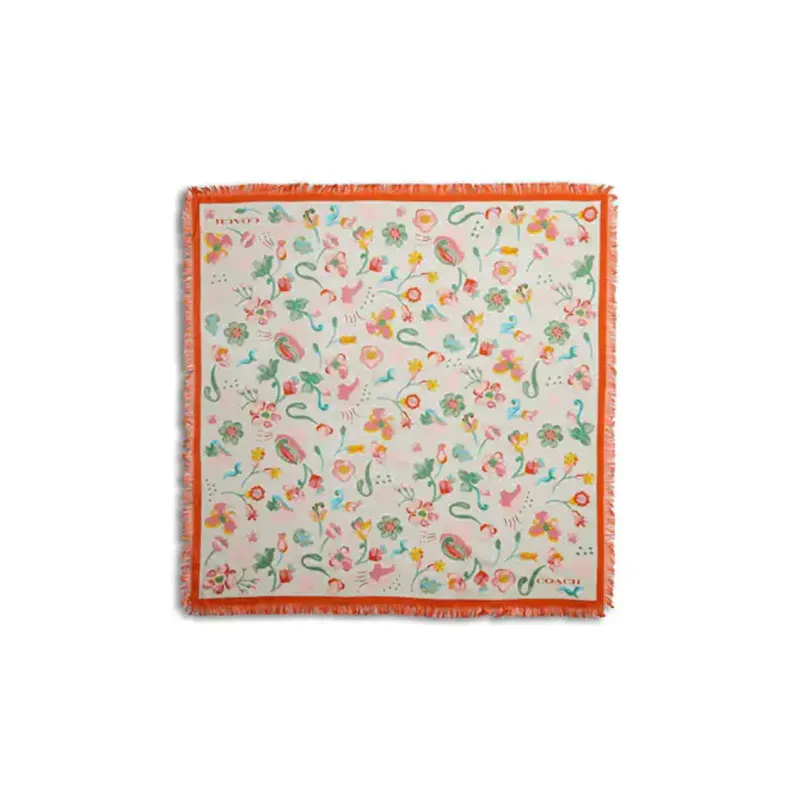 COACH Silk Scarf Women's Multicolor-0