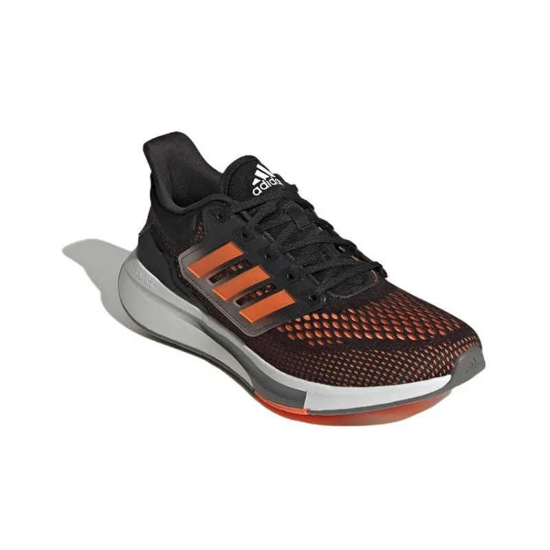 Adidas EQ21 Run Core Black Solar Orange Iron Metallic-2