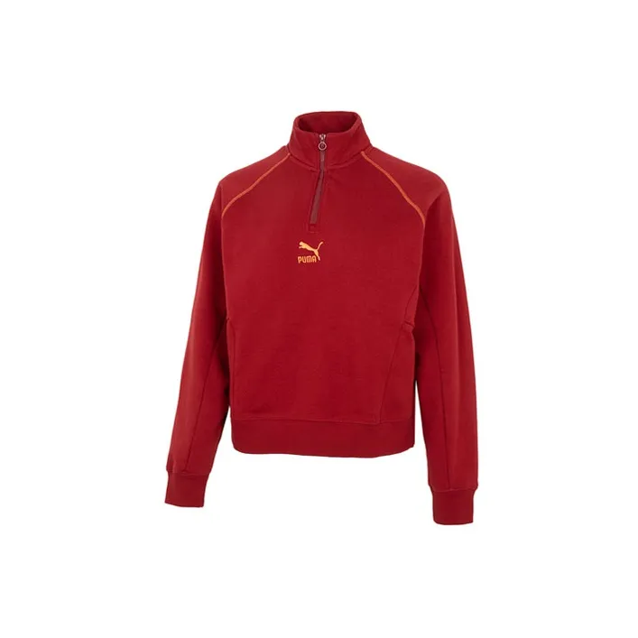 PUMA Sweatshirts Women's Red-1