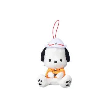FURYU Street Hero Collection Pochacco Safety Officer Dolls Plush Pendant 10cm Height