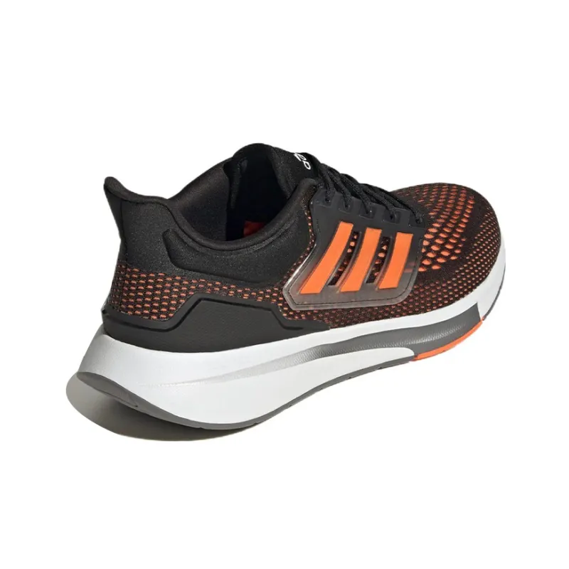 Adidas EQ21 Run Core Black Solar Orange Iron Metallic-3
