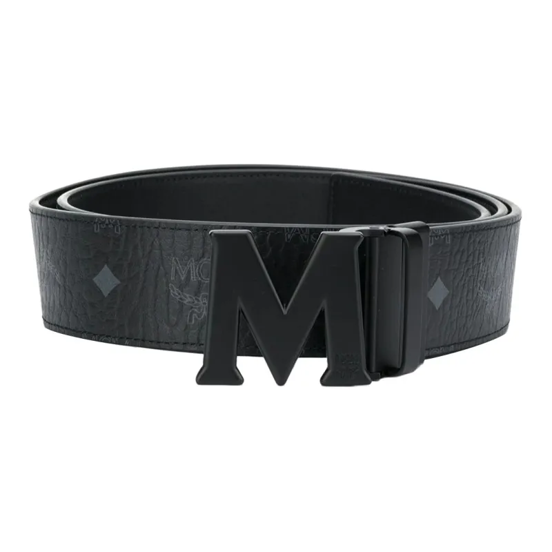 MCM Classic Logo Detailed Buckle Belt-0