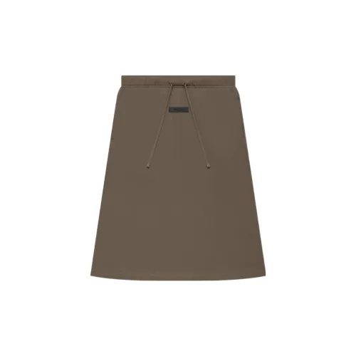 Fear Of God Essentials Casual Short Skirts Women's Wooden Coffee