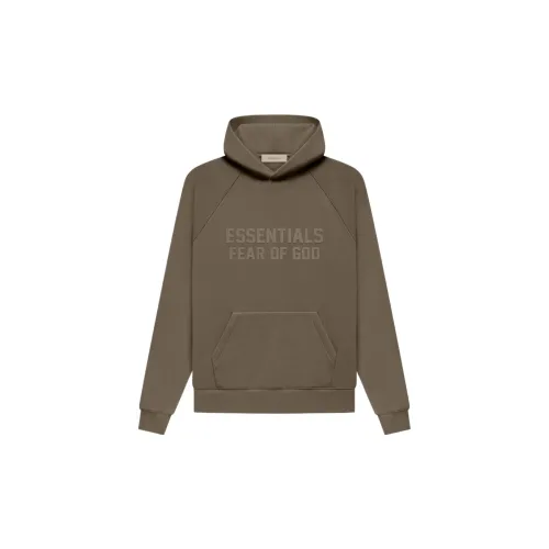 Fear Of God Essentials Sweatshirts Unisex Wood Coffee Color