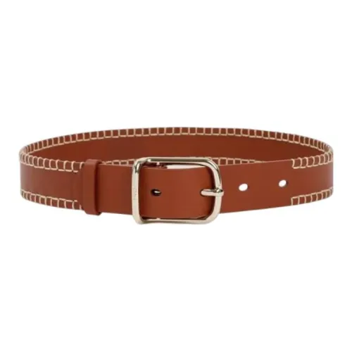 Chloé Leather Belts Women's Tan