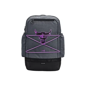 Under Armour Polyester Backpack Regular Unisex Black Purple