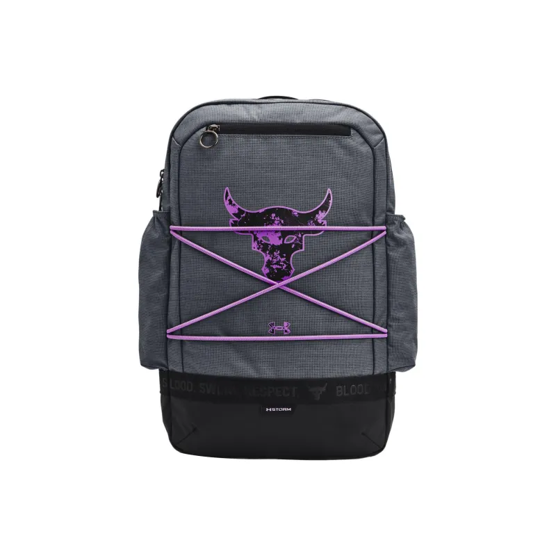 Under Armour Polyester Backpack Regular Unisex Black Purple-0