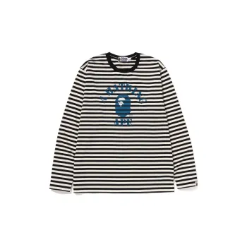 A BATHING APE Discharge College Hoop L/S Tee