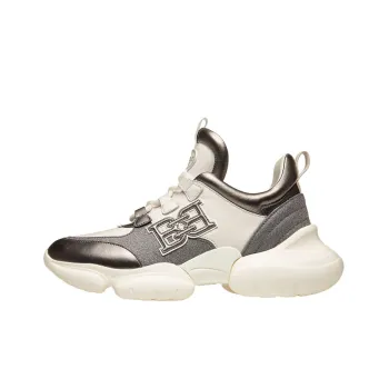 BALLY Claires Low Top Sports Casual Shoes Women's Gray White