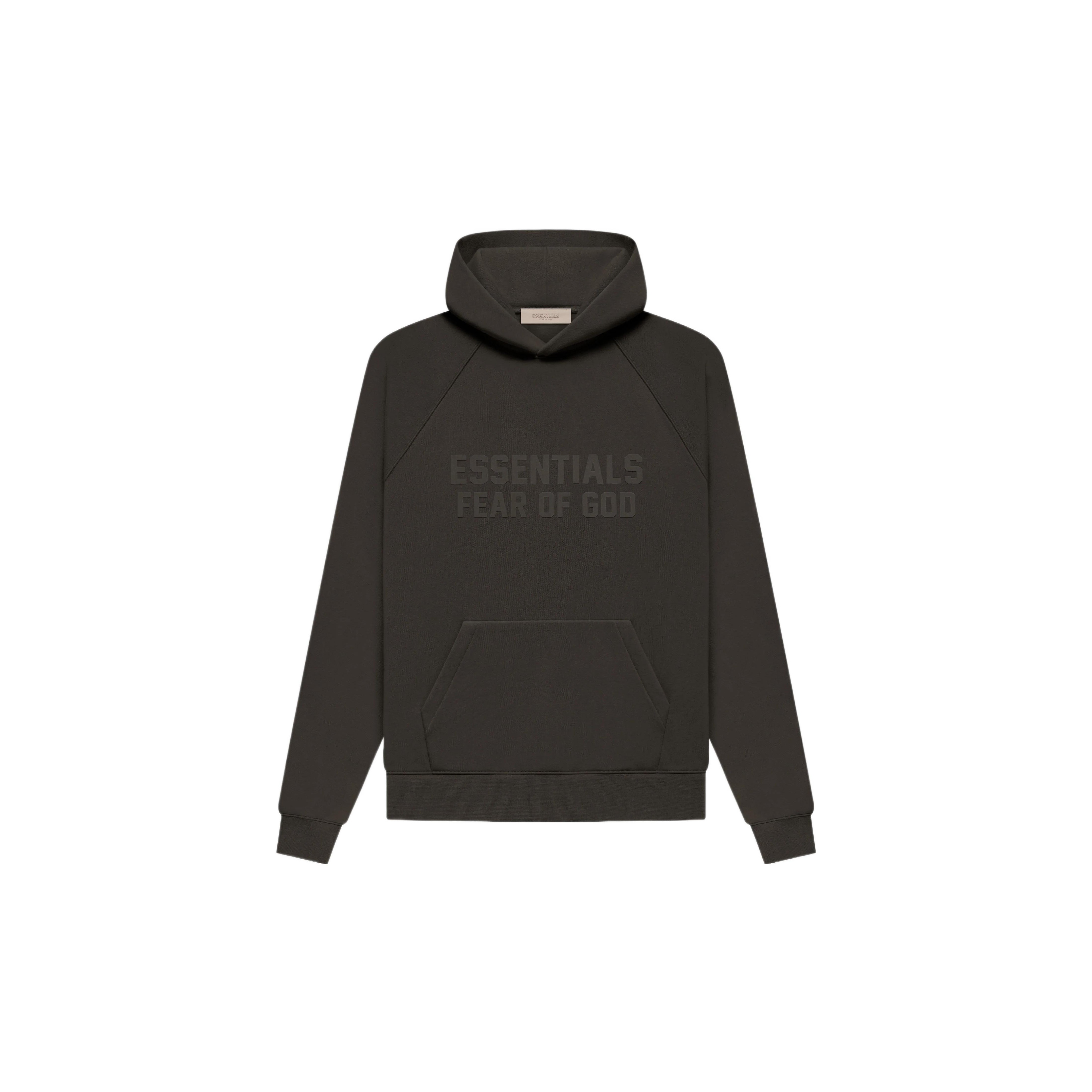 Essentials fear of god hoodie wood color outlet size M