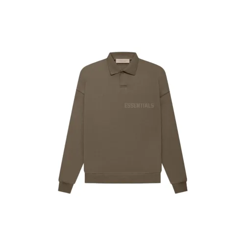 Fear of God Essentials FW22 LS Polo Wood