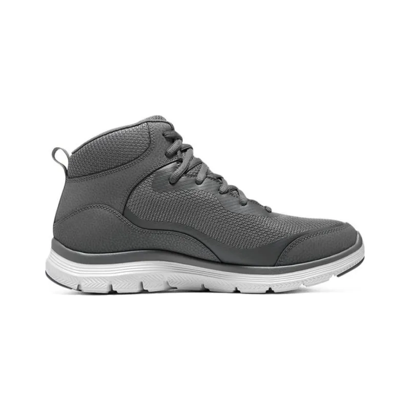 Skechers Flex Advantage 4.0 Slip Resistant, Abrasion Resistant, Thermal High Top Casual Shoes Men's Charcoal Gray-1