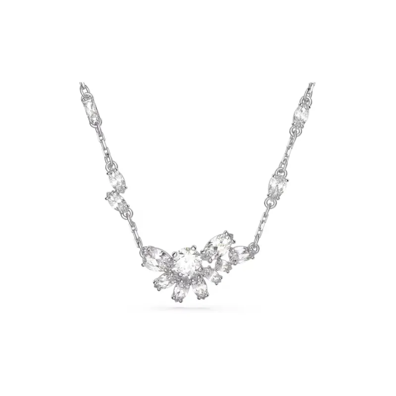 Swarovski Gema Rhodium Plated Necklaces Women's-0