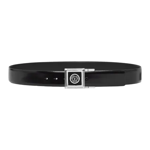 VERSACE JEANS COUTURE Leather Belt Men Black