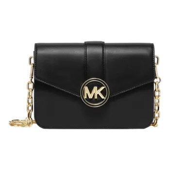 MICHAEL KORS Carmen Artificial Leather Shoulder Bag Women's Black