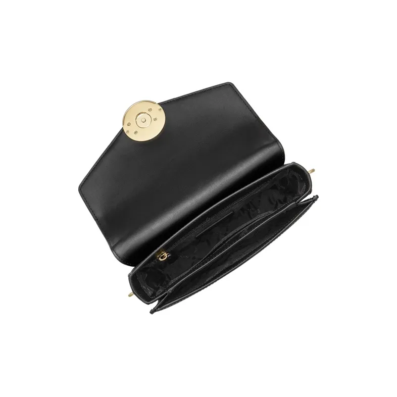 MICHAEL KORS Carmen Artificial Leather Shoulder Bag Women's Black-4