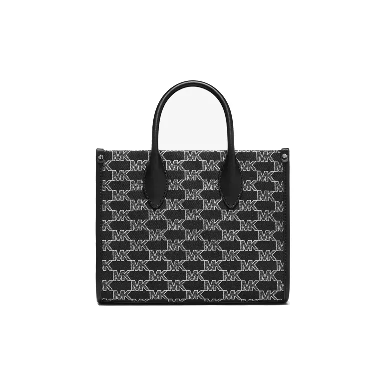 MICHAEL KORS Mirella Artificial Leather Crossbody Bag, Handbag Trumpets Women's Black/Silver-2