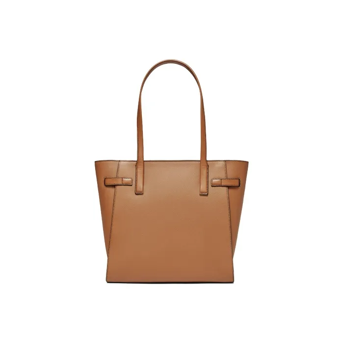 MICHAEL KORS Carmen Leather Tote Bag, Shopping Bag, Handbag, Shoulder Bag Women's Leather Brown-3