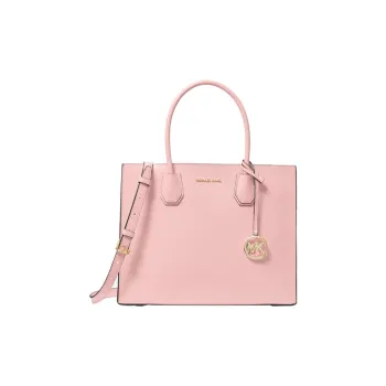 MICHAEL KORS Split Cow Leather Shoulder Bag, Handbag Tubas Women's Nude Pink