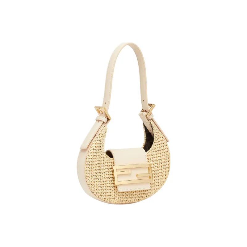 FENDI Cow Leather With Polyamide Shoulder Bag Handbags Shoulder Bags Women's Light Umber-2