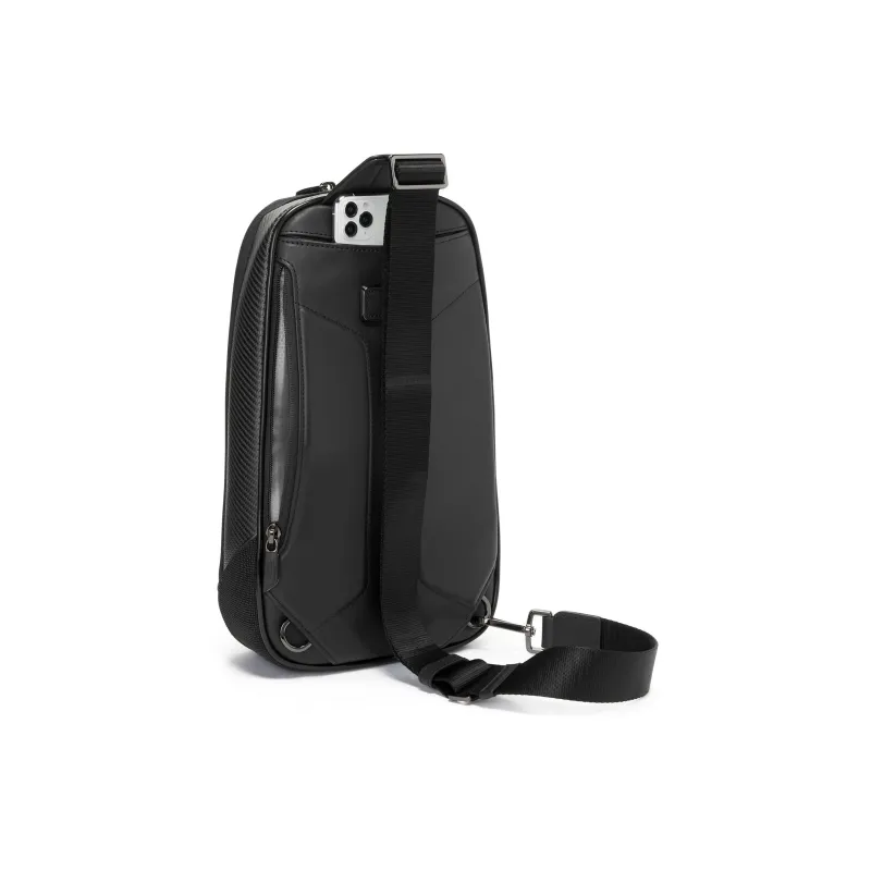 TUMI McLaren Collaboration Fabric Crossbody Bag Shoulder Bag Men's Black-3