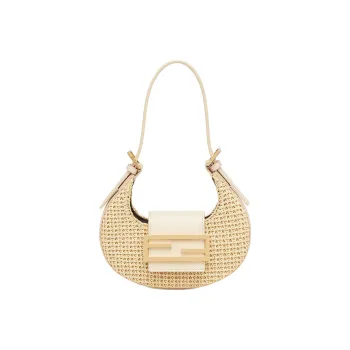 FENDI Cow Leather With Polyamide Shoulder Bag Handbags Shoulder Bags Women's Light Umber
