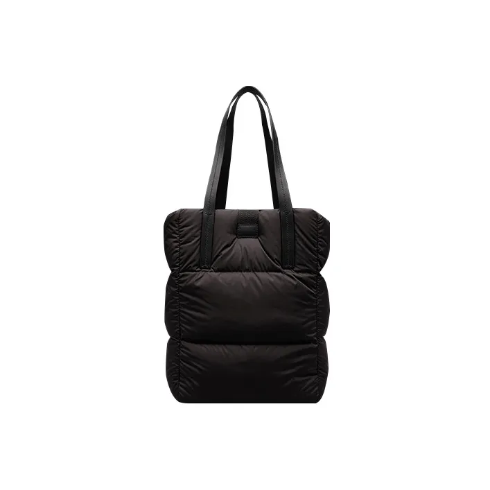 Moncler Nylon With Cow Leather Tote Bag, Shopping Bag, Shoulder Bag, Handbag Women's Black-2