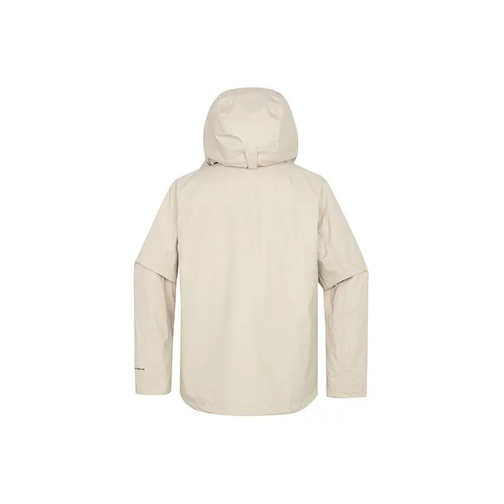 Columbia Outdoor Hiking Waterproof, Windproof, Abrasion Resistant, Thermal Windbreaker Jacket Men's Beige-1